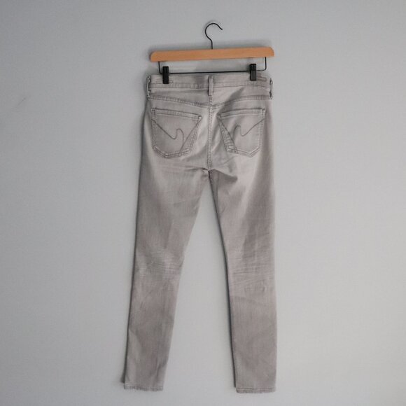 Citizens of Humanity Avedon Grey Light Wash 5-Pocket Skinny Denim Jeans - Picture 2 of 13